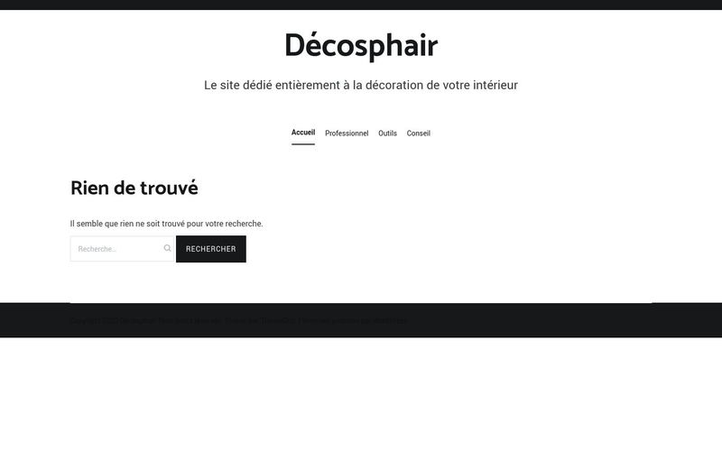 Décosphair - Le site dédié entièrement à la décoration de votre intérieur