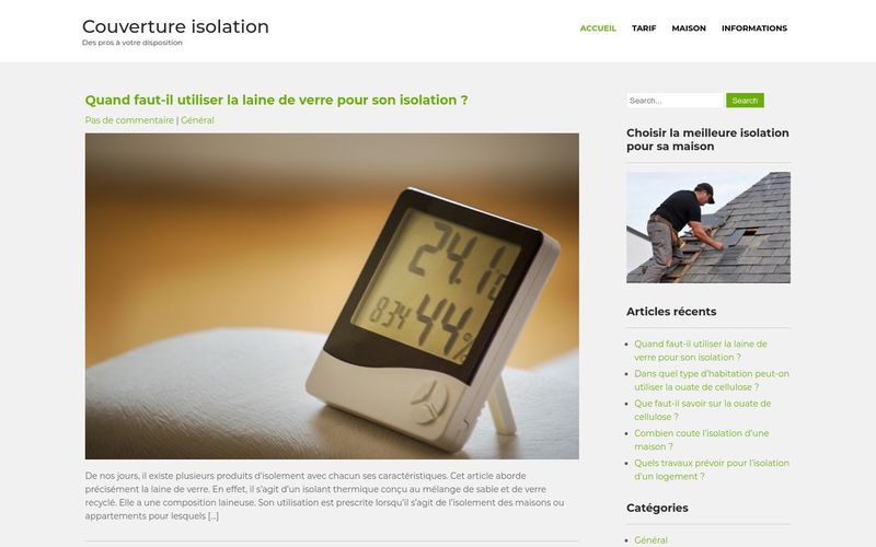 Couverture isolation - Des pros à votre disposition