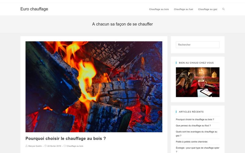Euro chauffage - A chacun sa façon de se chauffer