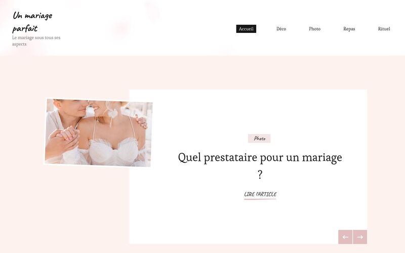 Un mariage parfait - Le mariage sous tous ses aspects